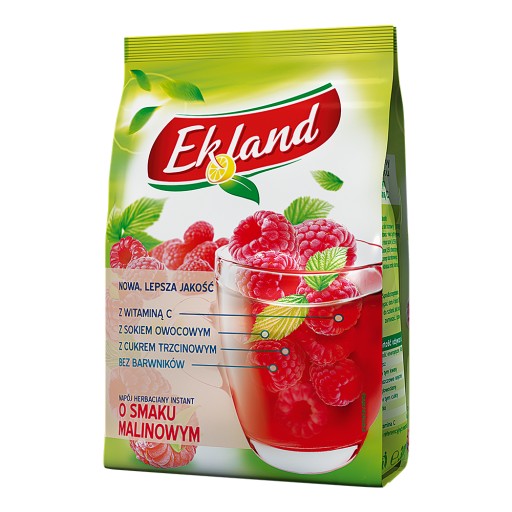 Čajový nápoj Ekland malina granulovaný instantný čaj 300g