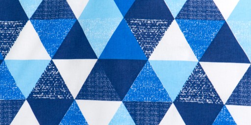Obliečka na vankúš 40x60 cm pre deti, geometrické trojuholníky