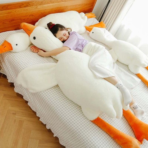 FLUFFY HUSKA MÄKKÝ VANKÚŠ MASKOT PLYŠOVÁ KAČIČKA JASIEK POĽSKO 50CM
