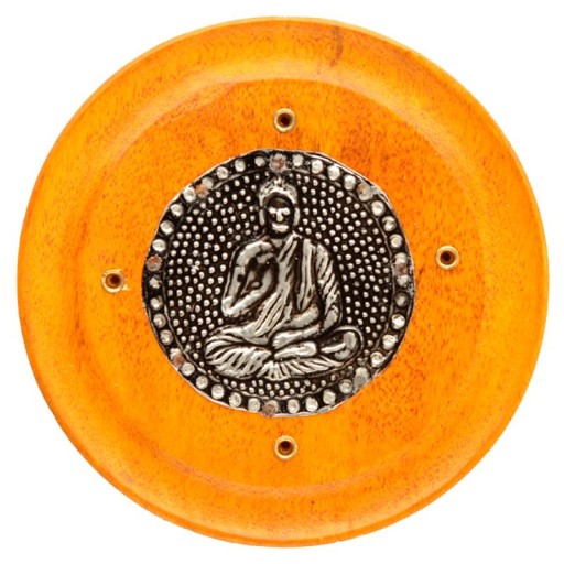 Okrúhly popolník na kadidlo Buddha