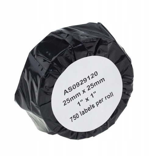 Štvorcové štítky S0929120 pre Dymo 25x25mm 750ks