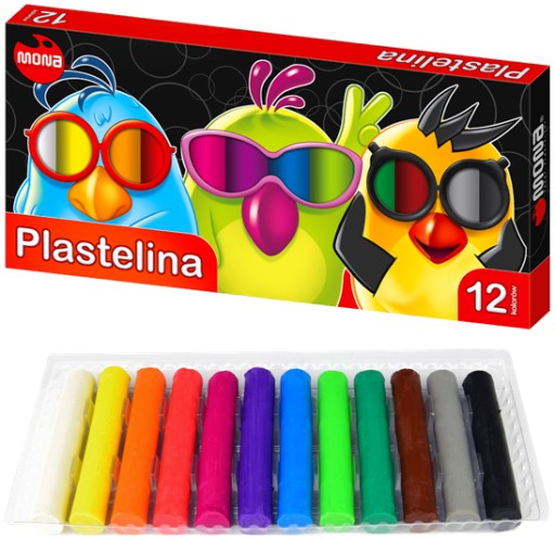Plastelína Mona 12 ks.