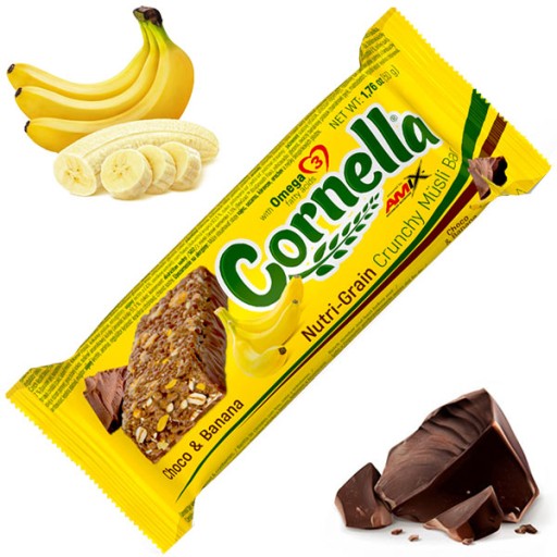 ENERGETICKÁ TYČINA Ovsený banán Čokoláda MUSLI Amix Cornella Soft