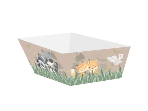 Krabice na chipsy a sladkosti Forest Animals 4 ks