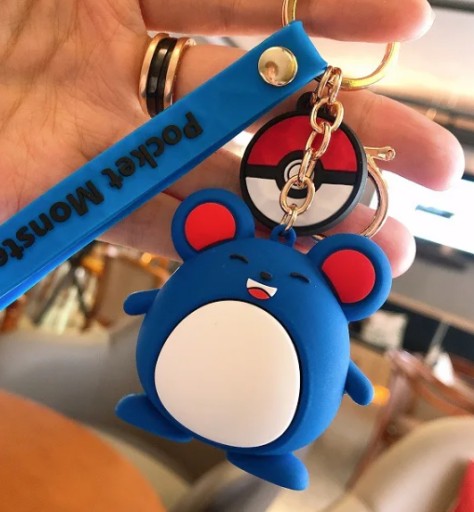 Prívesok na kľúče Marill Prívesok na kľúče ako darček k batohu Pokémon Go