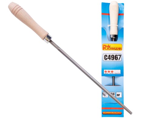 OKRUHOVÉ KOVOVÉ PILNÍKY #2 250MM DREVENÁ RÚČKA C4967 RICHMANN