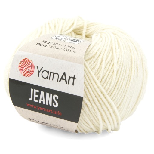 YARNART JEANS 03 ecru priadza