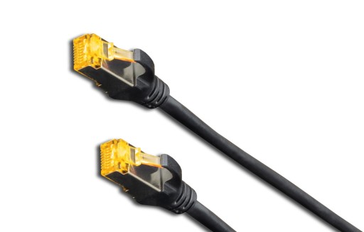 DIGITUS S/FTP Patchcord kábel Cat.6A čierny 5m