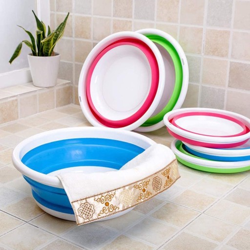 SILIKÓNOVÁ SKLADACIA VEĽKÁ MISKA 25,5 cm 3L NÁDOBA I30008(