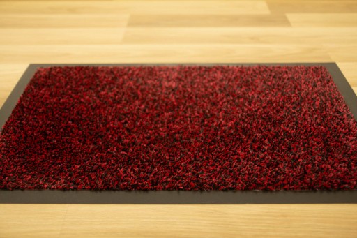 40x60 cm ČIERNA ČERVENÁ POGUMOVÁ ROHOŽKA