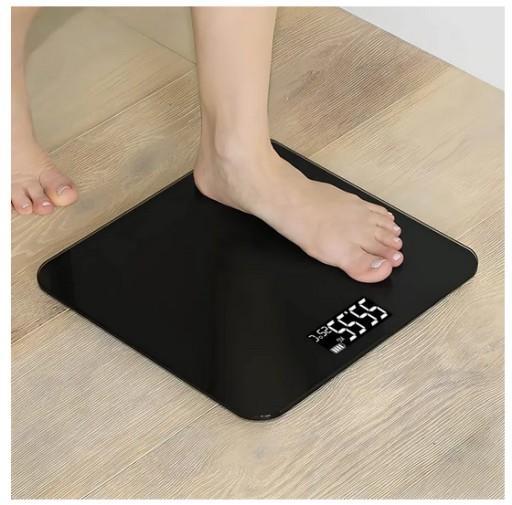DIGITÁLNA KÚPEĽŇOVÁ VÁHA, LCD DISPLEJ, MERANIE TEPLOTY, SKLO, 180KG
