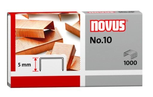 NOVUS 10 pomedených sponiek