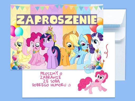 POZVÁNKA MY LITTLE PONY NA NARODENINY DIEŤAŤA + OBÁLKA ZDARMA