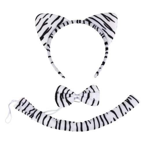 ČELENKA NA CHVOST, MOTÝĽ, DÁMSKY OUTFIT ZEBRA