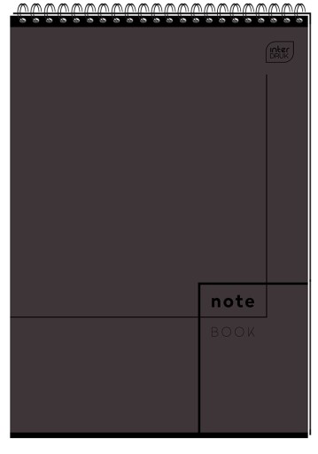 Kruhový zápisník A4/100 GRID Špirála v hornej časti Interprint