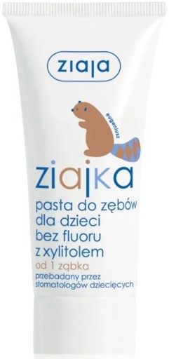 ZIAJKA ZUBNÁ PASTA PRE DETI OD 1 ZUBU BEZ FLUORIDOV S XYLITOLOM 50ml