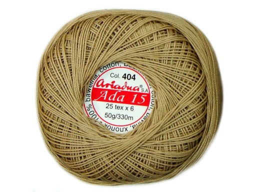Cordonka ADA 15 Ariadna 0404 béžová 50g 330m