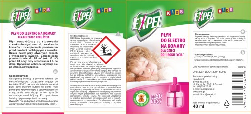 EXPEL Kids repelent proti komárom pre deti
