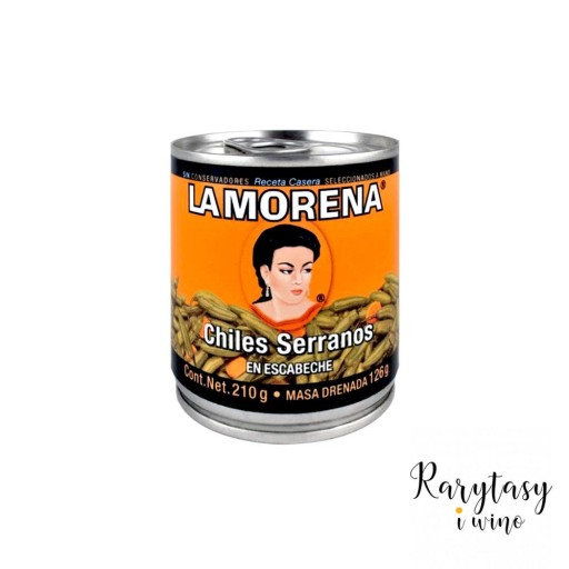 Serrano papričky, Chili Serano 210g La Morena