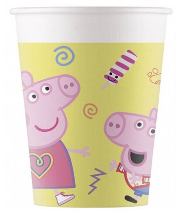 Taniere a šálky Peppa Pig, 8 kusov SET