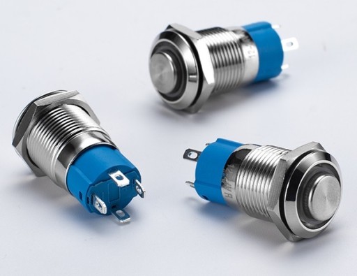 Spínacie bistabilné tlačidlo ON/OFF 12mm 12V LED
