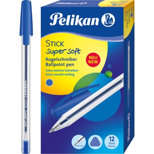 Pelikan Stick Soft K86 guľôčkové pero modré 12 ks