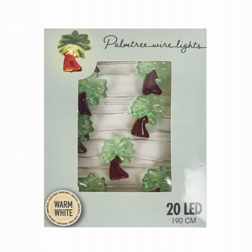 Svetelná reťaz Led lampy Palmy 20 Led 190 cm