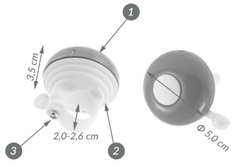 UFO BIKE BELL ORANŽOVÁ KOLOBEŽKA 50mm