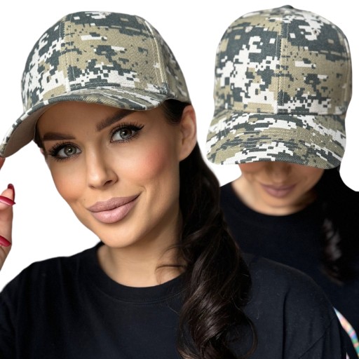 DÁMSKA PÁNSKA BEJZBALOVÁ ČIAPKA ŠPORTOVÁ POHODLNÁ LETNÁ LETNÁ CAMO FARBA