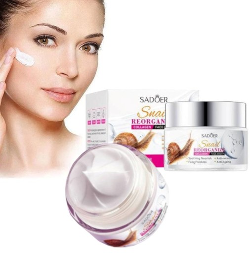 KRÉM NA TVÁR S VÝŤAŽKOM SLIMAJČIEHO HLINU + KOLAGÉN PROTI STARNUTIU 50 ml