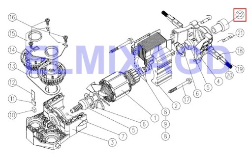 SPOJKA 171.1010 pre ZELMER MIXER typ 481