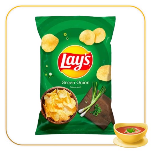 LAY'S ZEMIAKOVÁ ČIPÁSKA S PRÍCHUŤOU ZELENEJ CIBUĽKY 40 G x2
