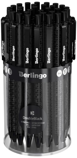 Berlingo DoubleBlack automatické olejové pero 0,7 mm modré