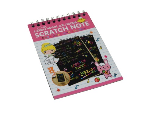 Omaľovánka RAINBOW SCRATCH BOOK ROZPRÁVKA KNIHA ČIERNA ZÁPISNÍK