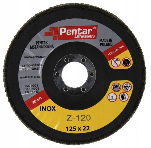KOLA PENTAR INOX KLAPKA Z-120 125x22