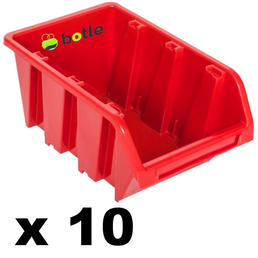 10 x debna dielenská garáž 80x115x60 mm červená