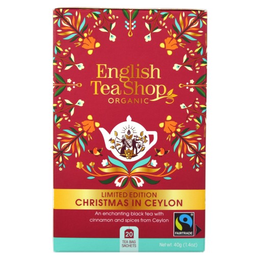 Čierny čaj Vianoce na Cejlóne - English Tea Shop - 20 ks.