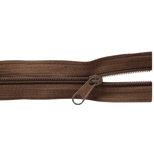 Páska na špirálový zips 3mm, HNEDÁ, 10 zipsov, 5m