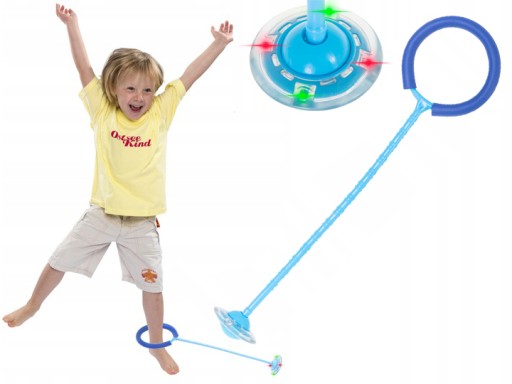 Hula hoop, švihadlo, lopta s LED modrým svetlom