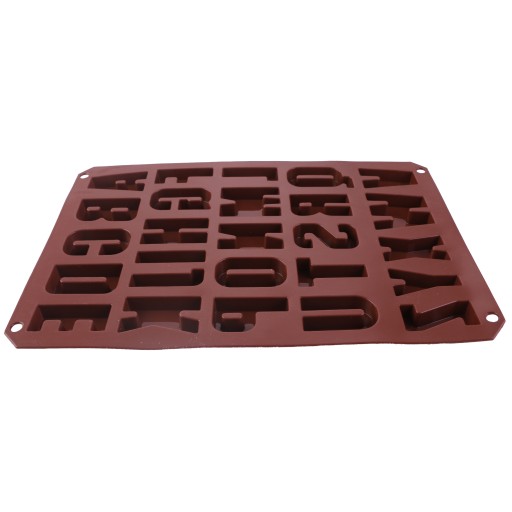 SILIKÓNOVÁ MOLKA NA ČOKOLÁDY PÍSMENA ABECEDY 5CM / 33CM