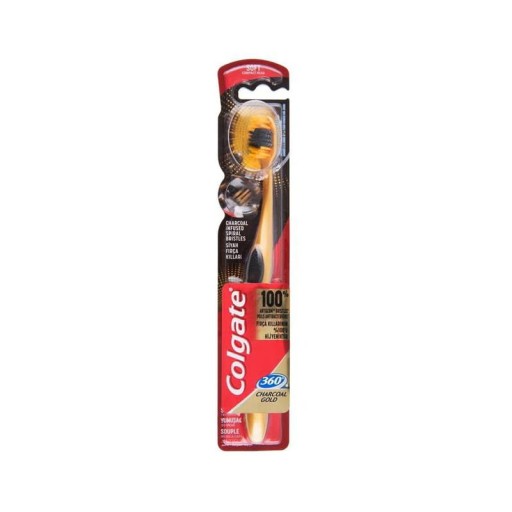 Stredná zubná kefka Colgate Black 360°