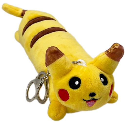 PLYŠOVÁ KĽÚČENKA DLHÝ MASKOT PIKATCHU 20cm