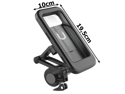 Držiak telefónu na bicykel pre váš telefón, vodotesný, uzamykateľný, otočný o 360 stupňov