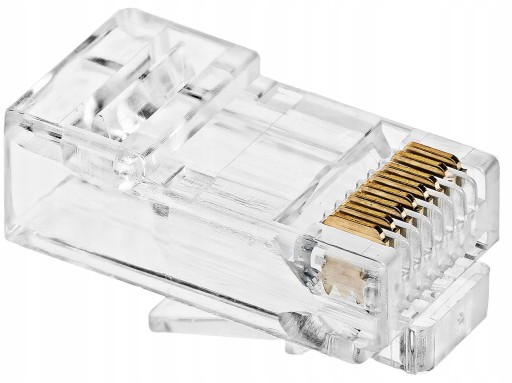 RJ45 zástrčka, LAN zástrčky, návod, hrot, internetová sieť UTP kat.6 - 20 ks.