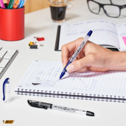 BIC Gel-ocity Stic gélové pero, jemný hrot, čierne