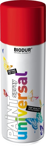 FARBA V STRIEKU CESTNÁ ČERVENÁ BIODUR RAL 3020 400ml