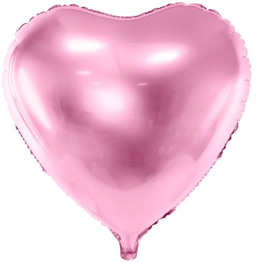 Ružové srdce fóliový balón 61 cm Valentín