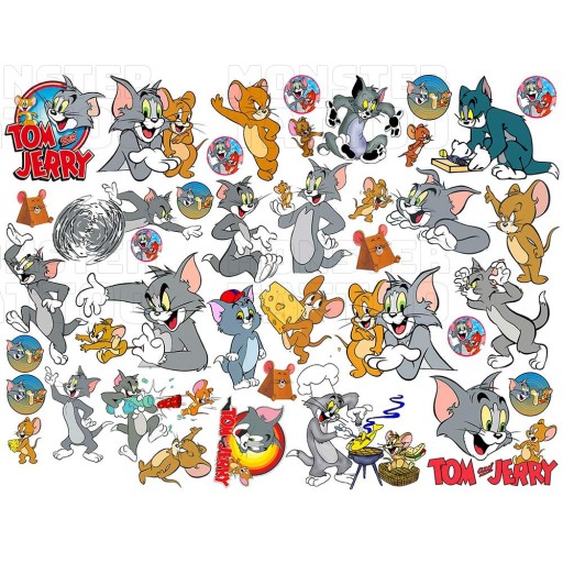 UMÝVAJÚCE DOČASNÉ TETOVANIE PRE DETI TOM A JERRY ORIGINÁLNE DIZAJNY