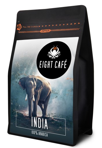 Čerstvo pražené kávové zrná 100% Arabica India 50G pre kávovar na espresso