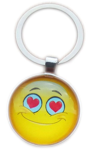 KĽÚČENKA, SMILE 3D kľúčenka, žltá MIX